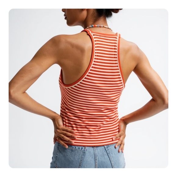 β
Maeve by Anthropologie Striped Tank Top - Orange/White β
- Picture 6 of 16